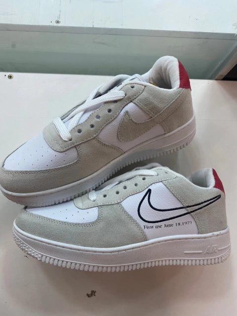 Air Force 1 ´suede white red black symbol `