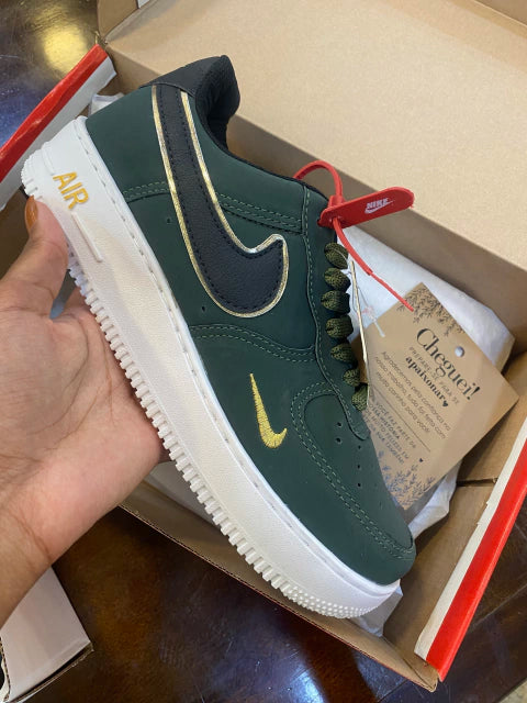 Air Force 1 Low '07 LV8 Double Swoosh Olive Gold Black