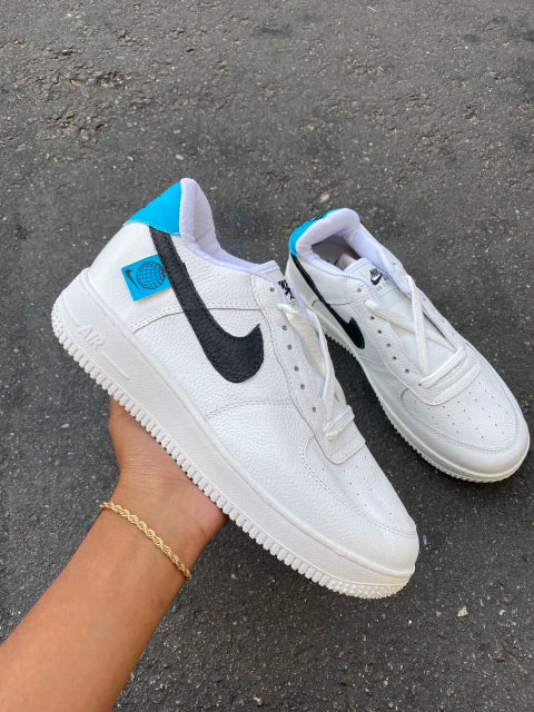 Air Force 1 ´white blue black symbol`