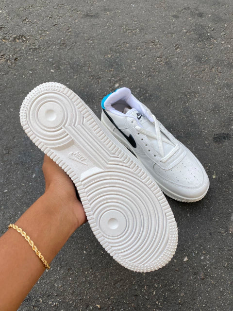 Air Force 1 ´white blue black symbol`