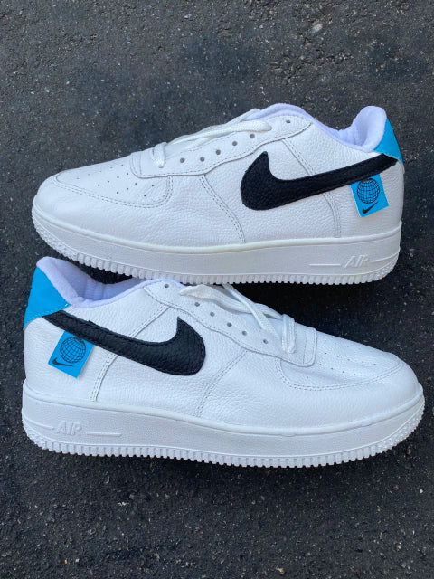 Air Force 1 ´white blue black symbol`