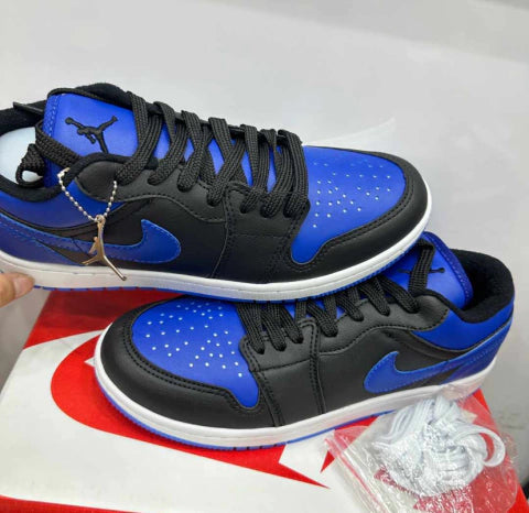 NIKE AIR JORDAN 1 LOW BLACK UNIVERSITY BLUE